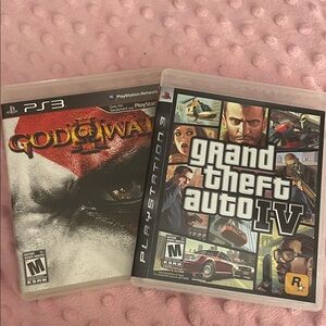 Sony PS3 Game Set: God of War III & Grand Theft Auto IV